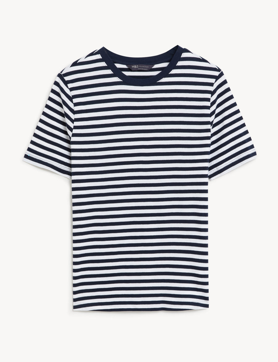 Pure Cotton Striped Everyday Fit T-Shirt