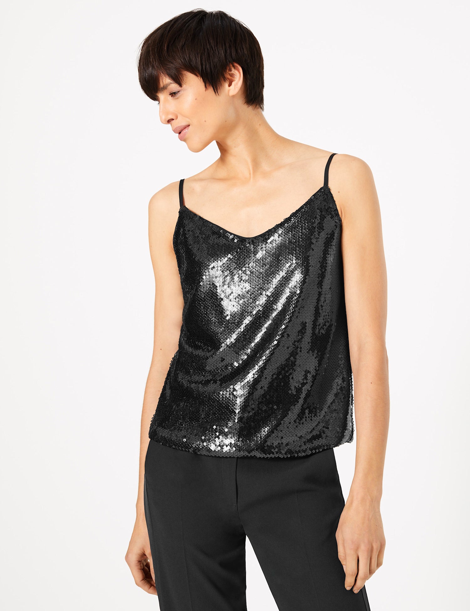 Sequin Camisole Top
