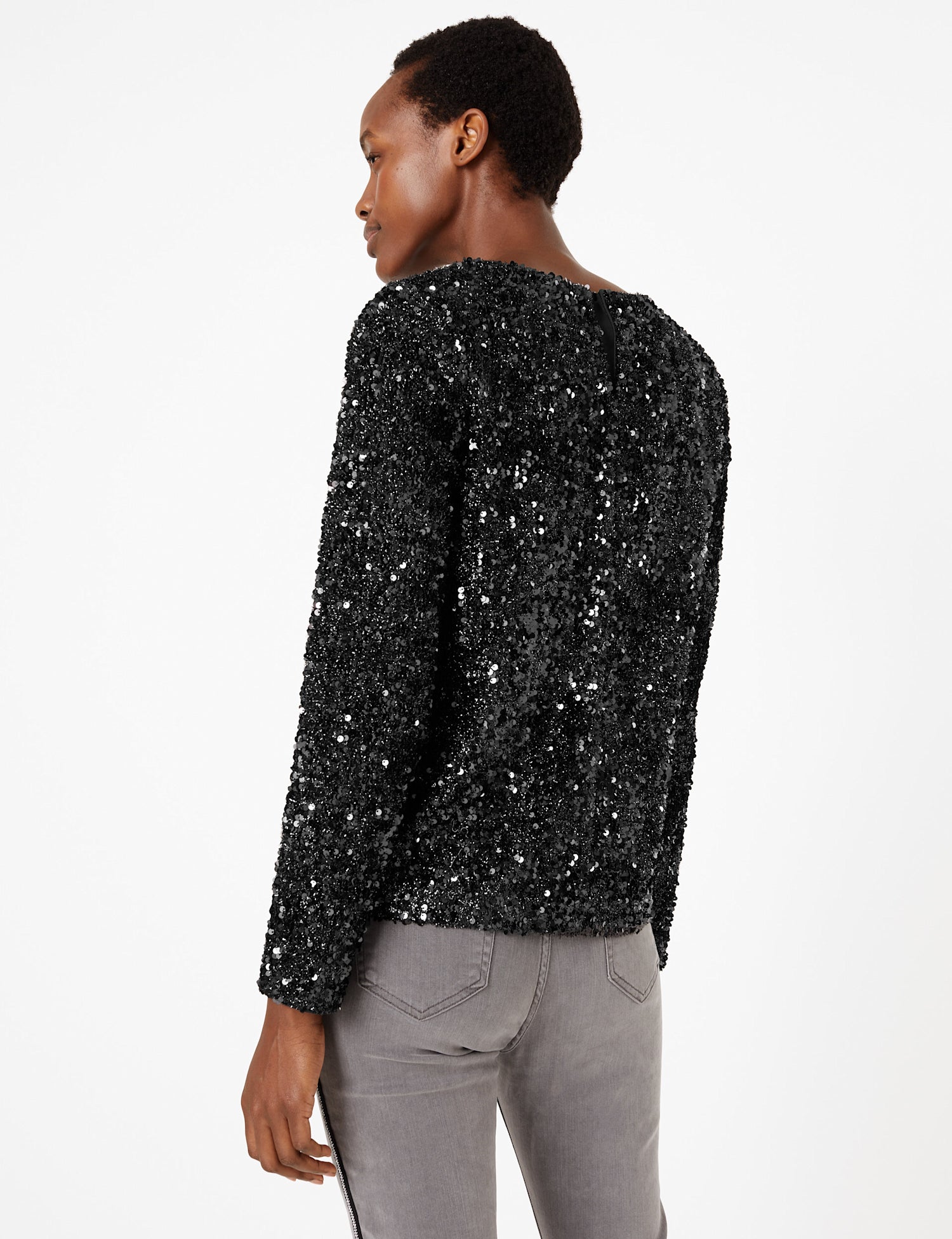Sequin Long Sleeve Top