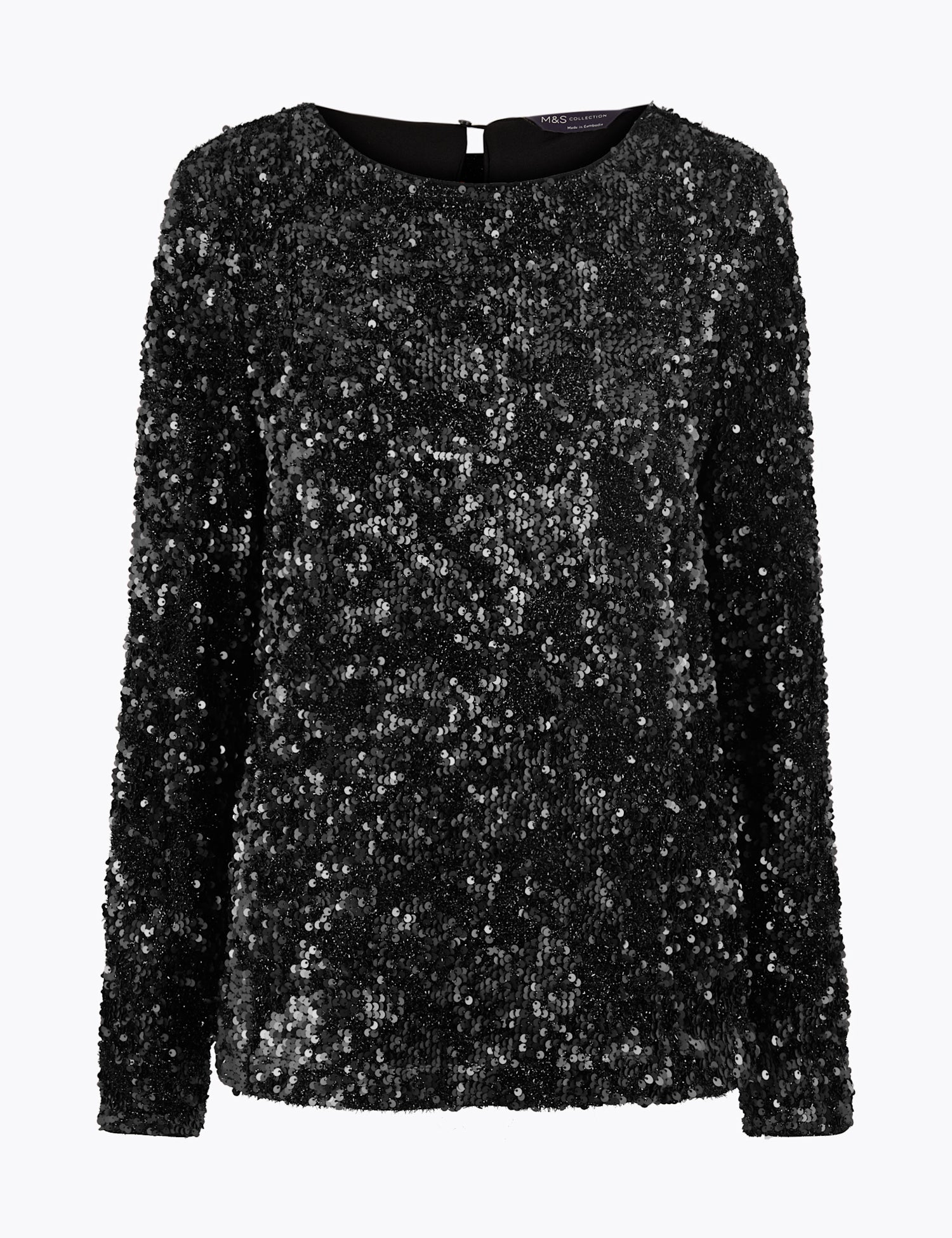 Sequin Long Sleeve Top