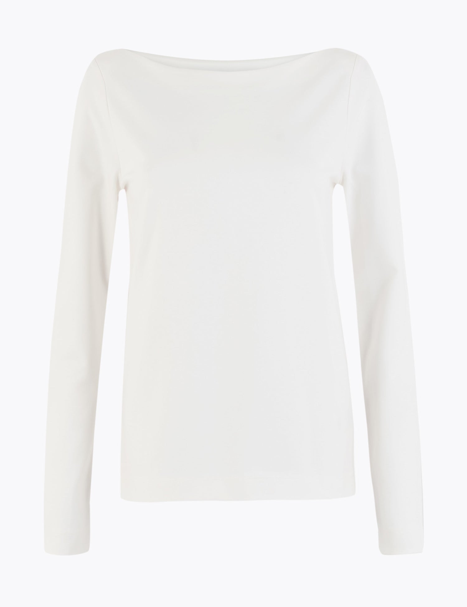 Ponte Slash Neck Fitted Top