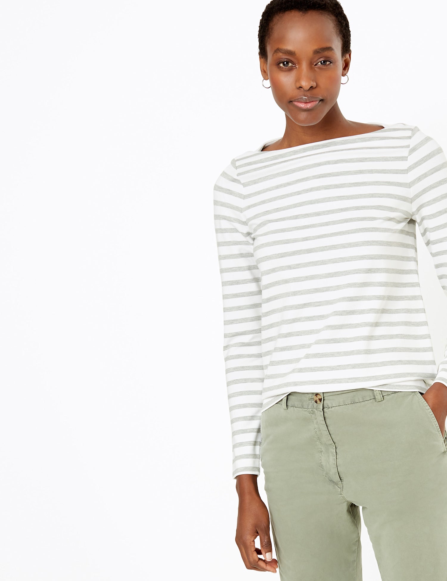 Striped Long Sleeve Top