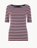 Cotton Rich Striped Regular Fit T-Shirt