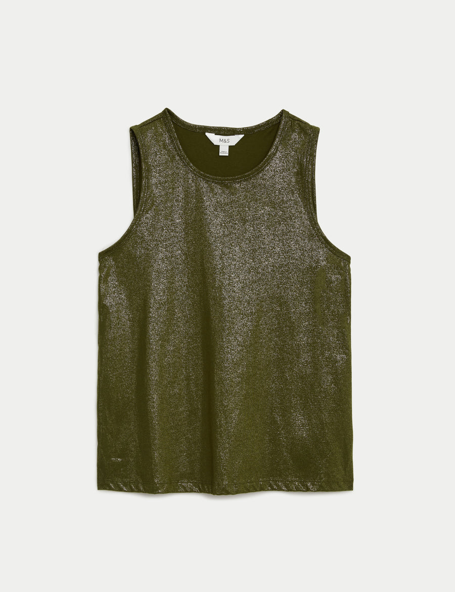 Pure Cotton Sparkly Vest