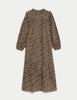 Pure Cotton Printed Midi Tiered Dress