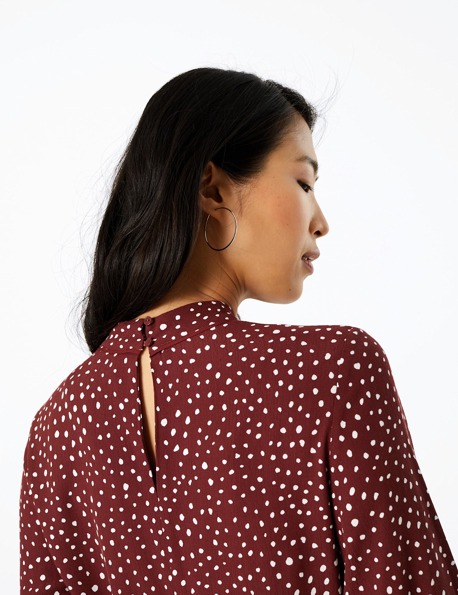 Polka Dot Relaxed Mini Dress