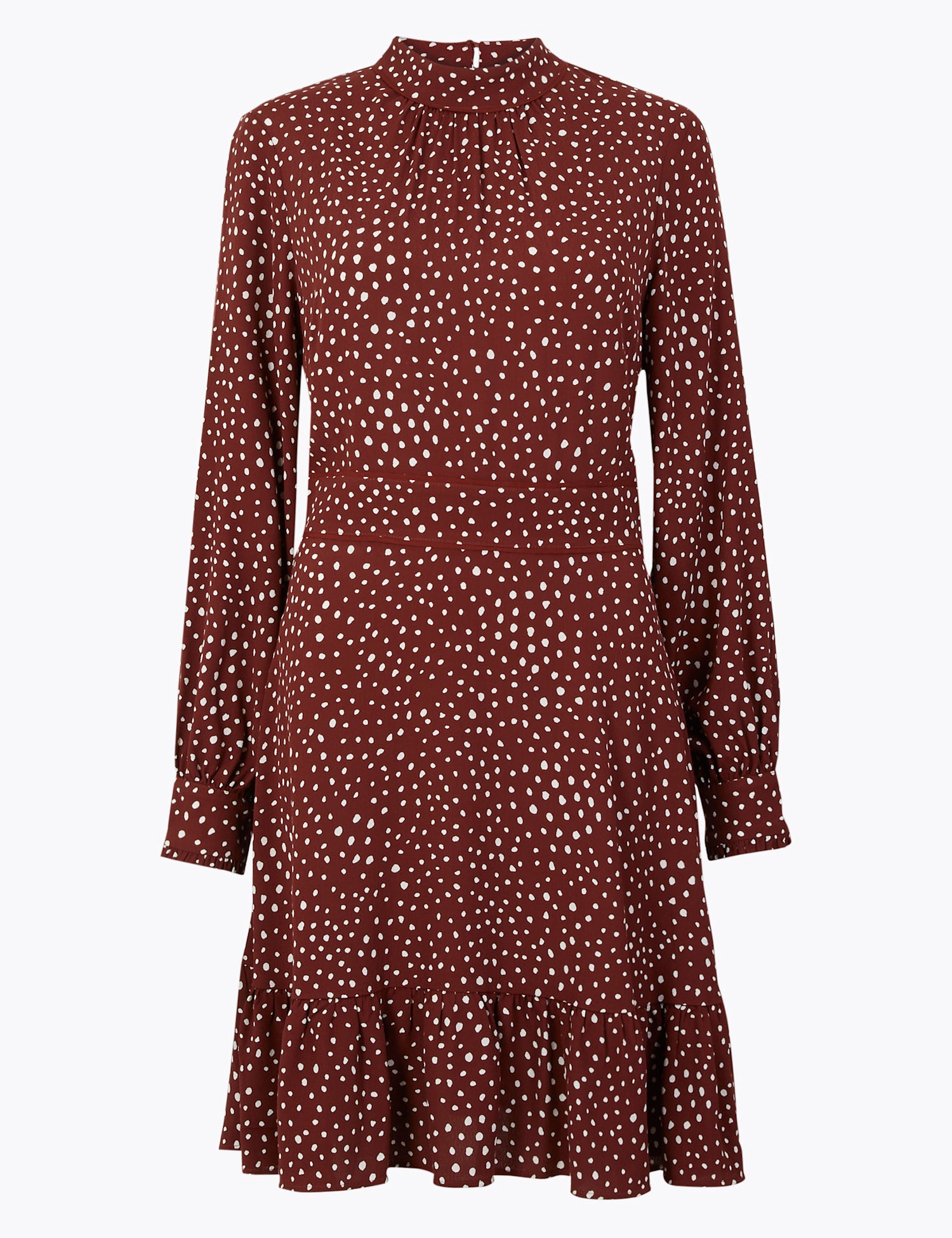 Polka Dot Relaxed Mini Dress