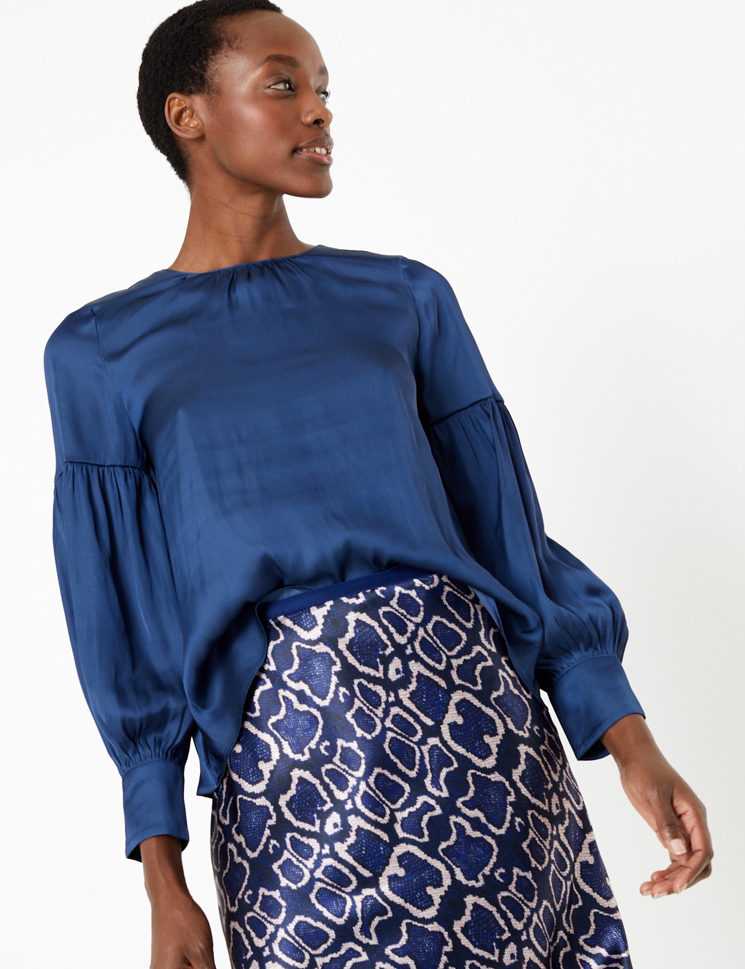 Gathered Neck Blouse