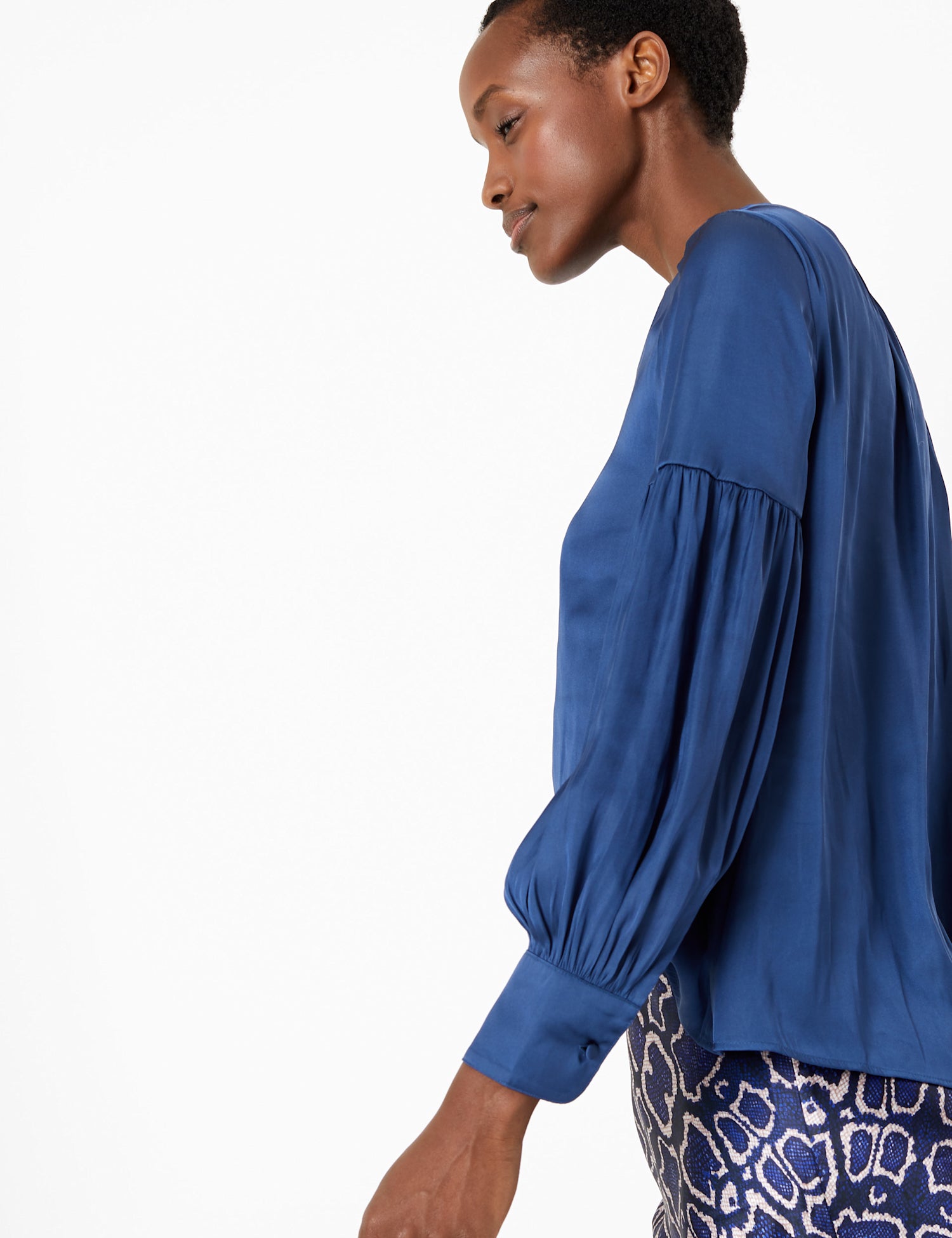 Gathered Neck Blouse