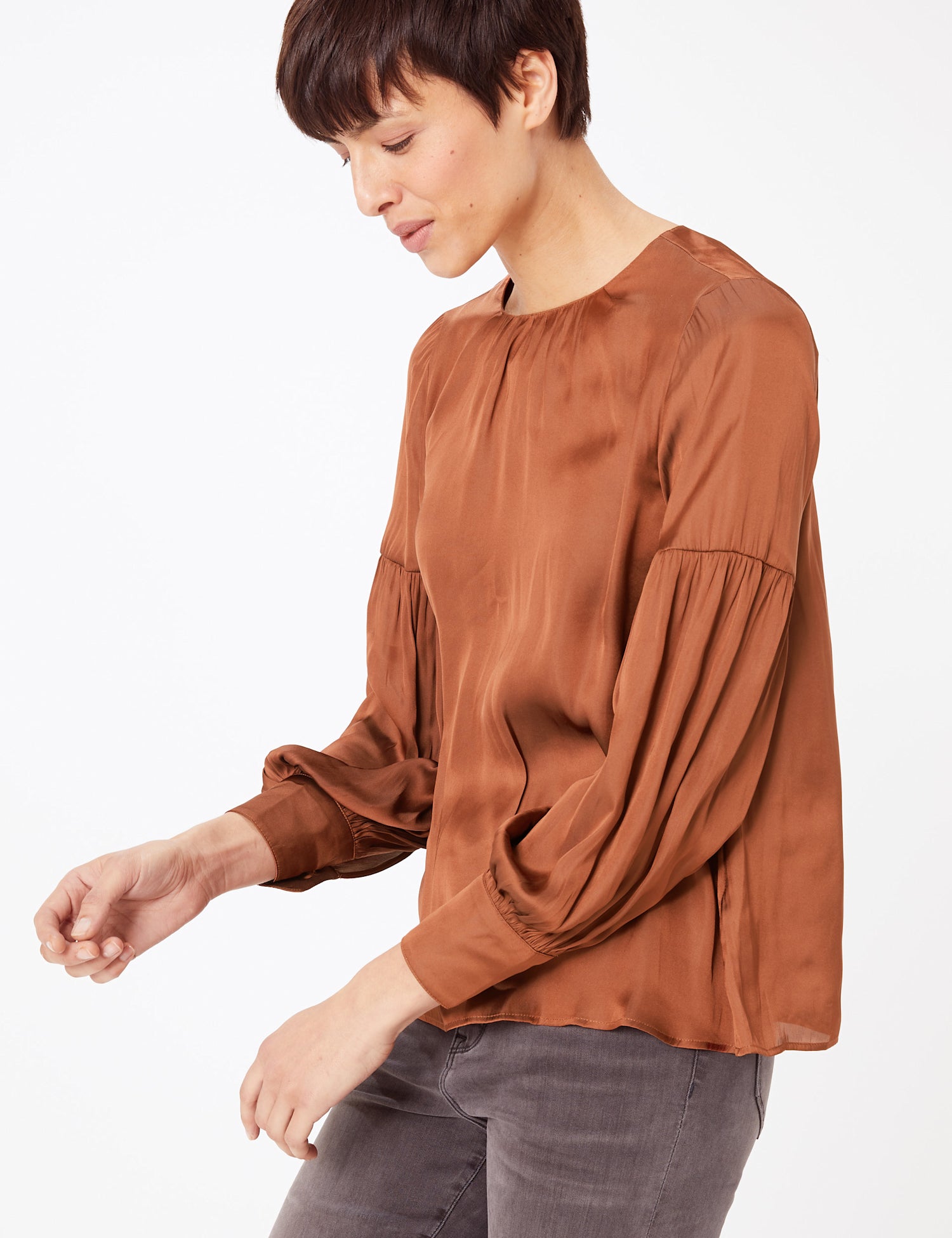 Gathered Neck Blouse