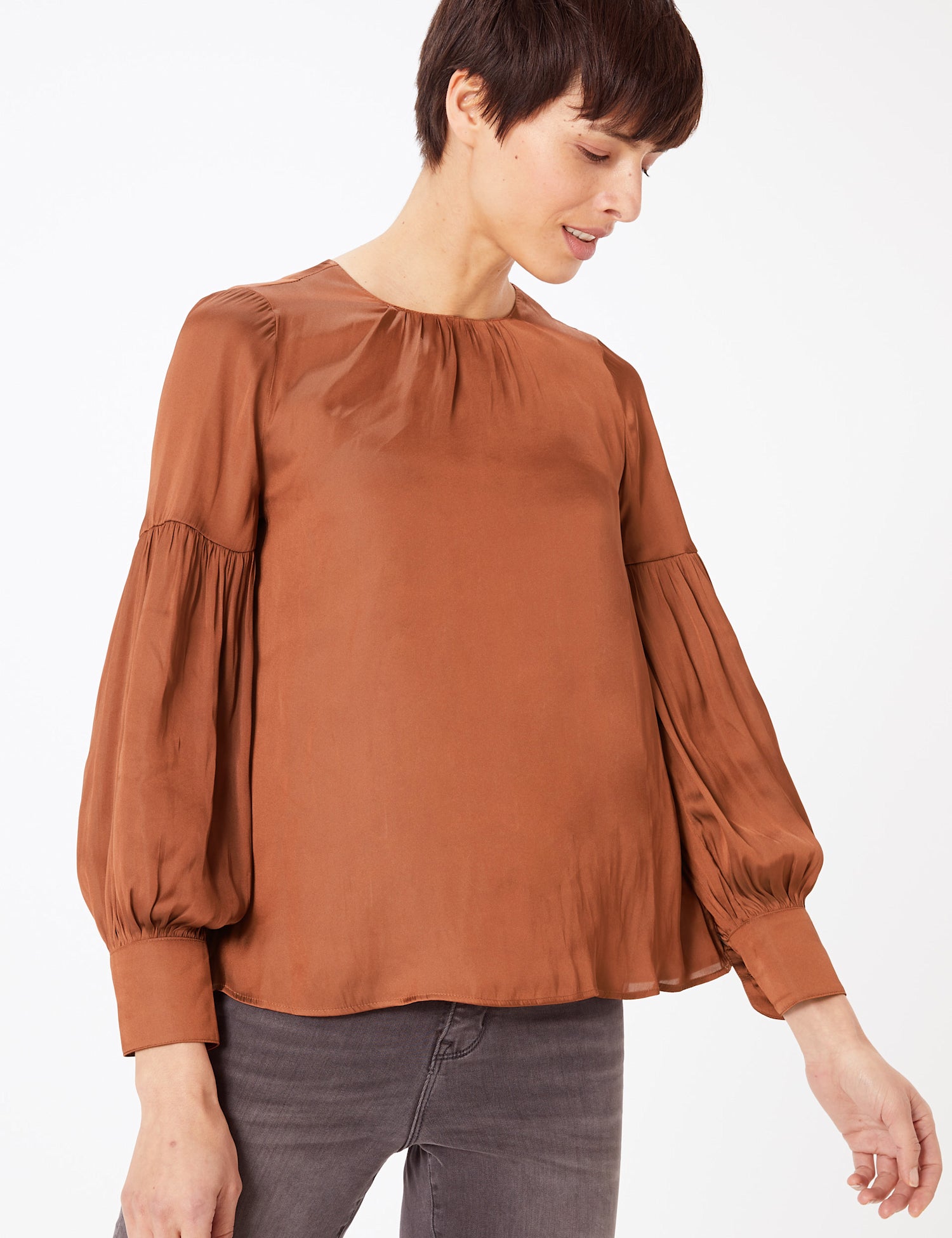 Gathered Neck Blouse