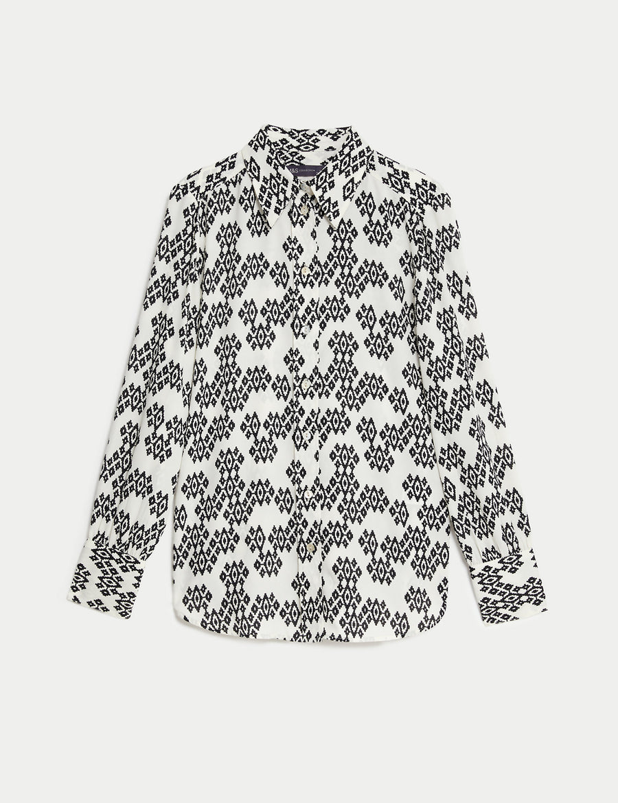 Printed Collared Shirt