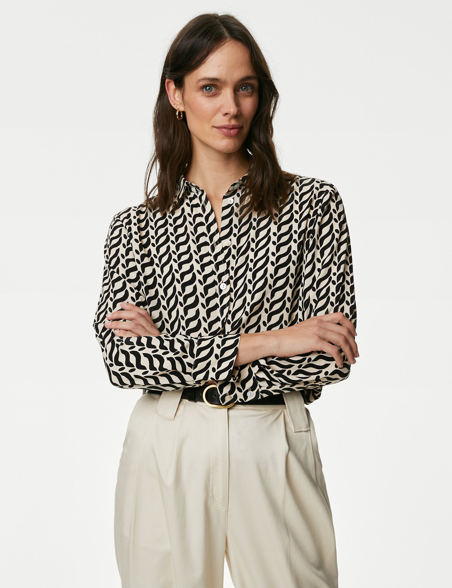 Printed Collared Shirt