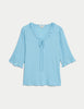 V-Neck Frill Detail Blouse