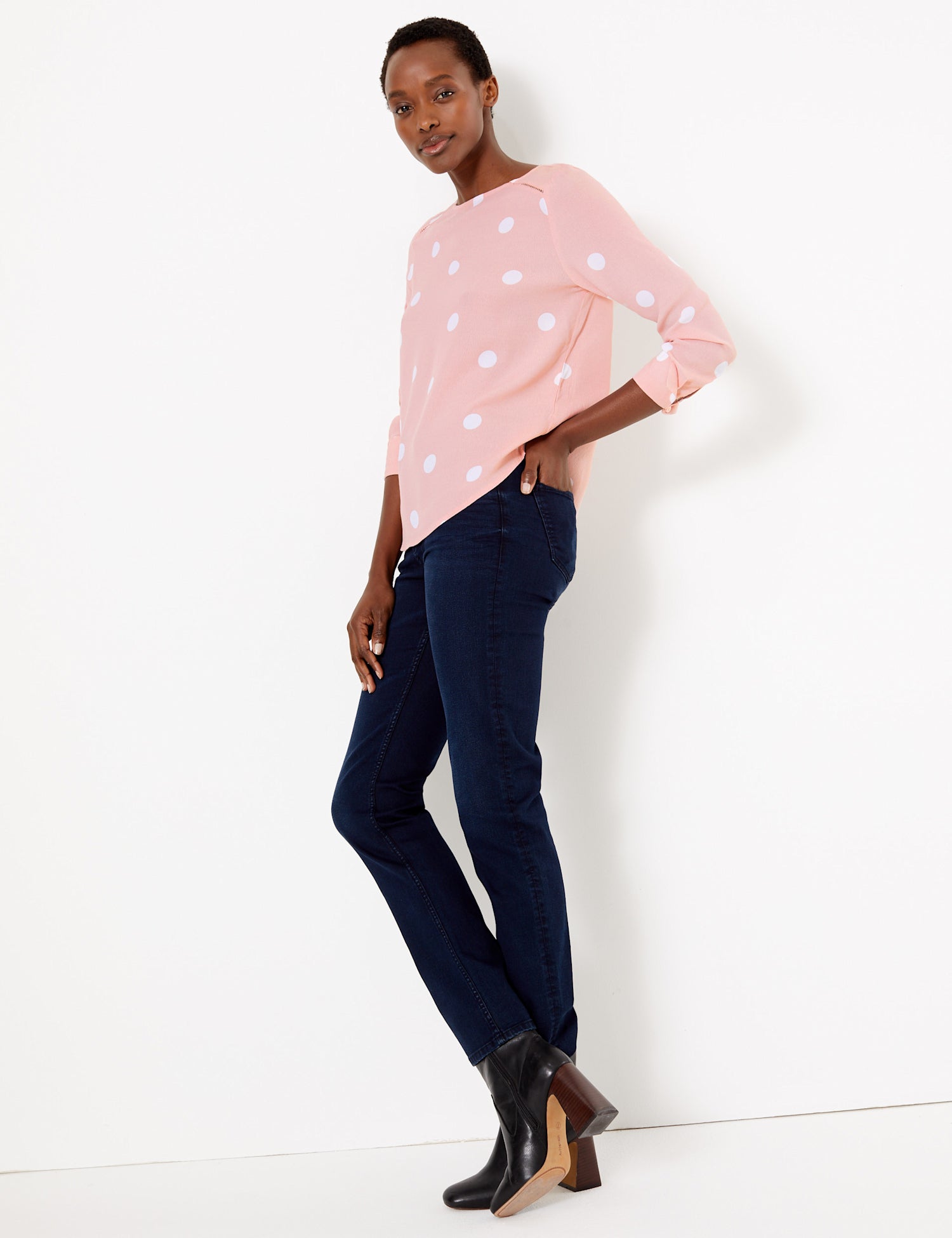 Polka Dot Long Sleeve Top