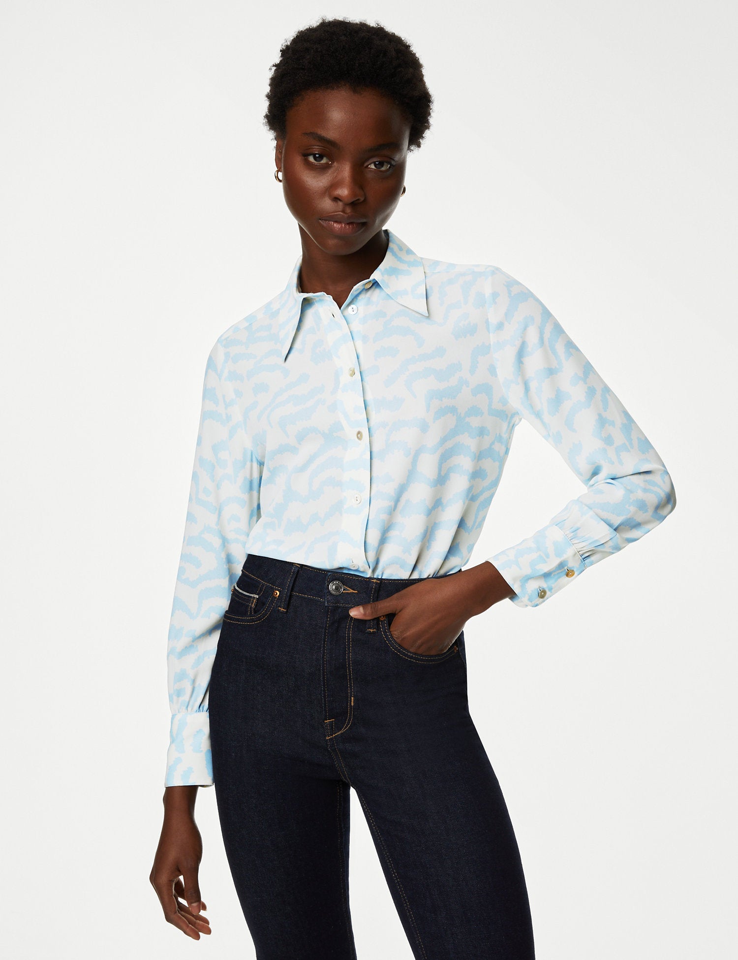 Printed Collared Shirt