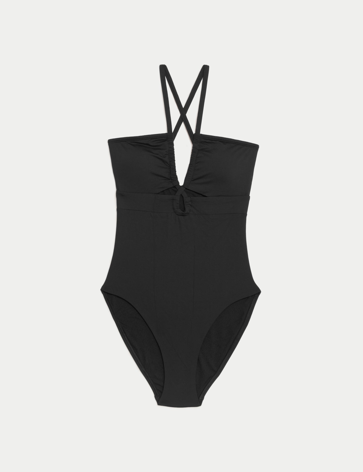 Padded Cut Out Halterneck Swimsuit