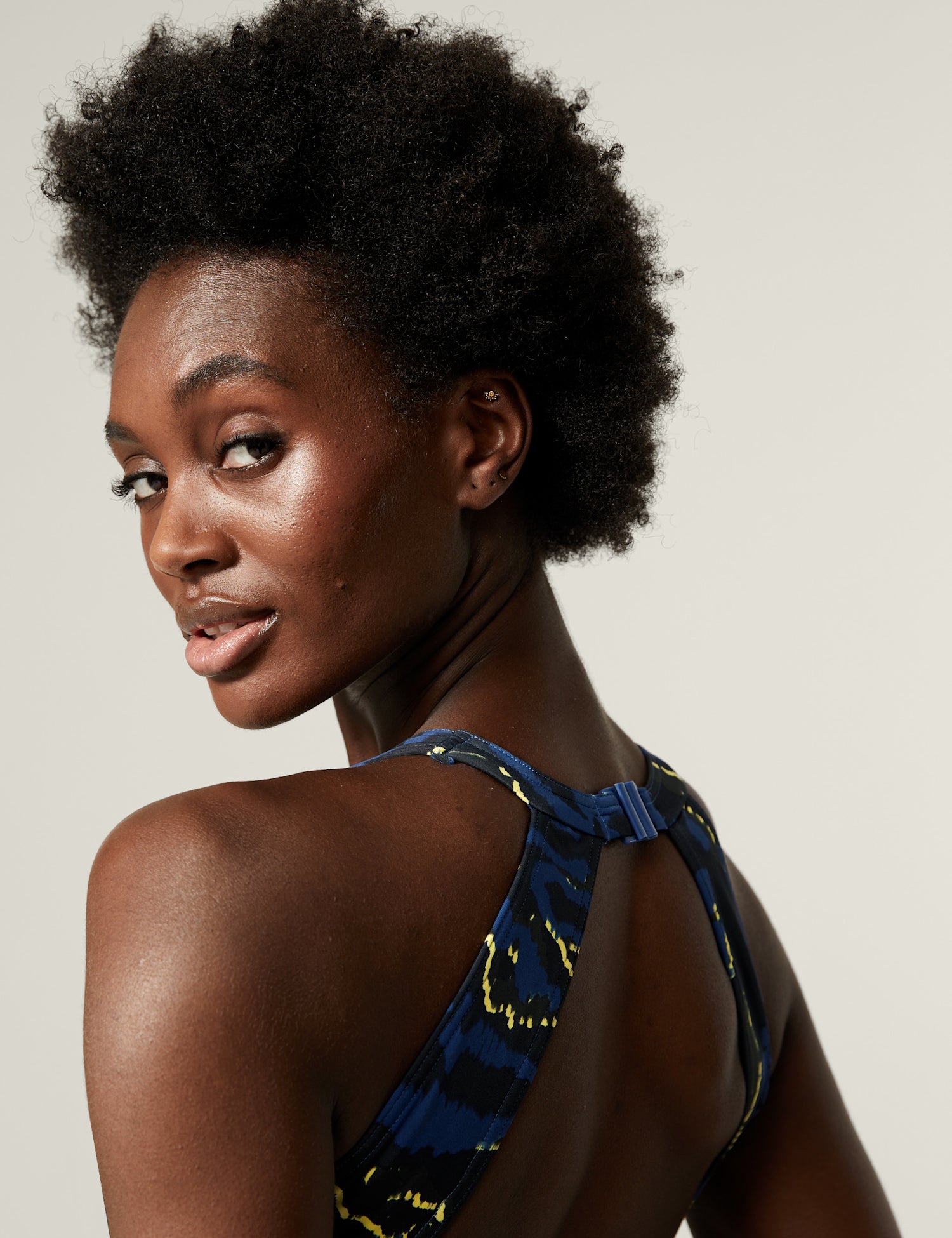 Printed Halterneck Swimsuit