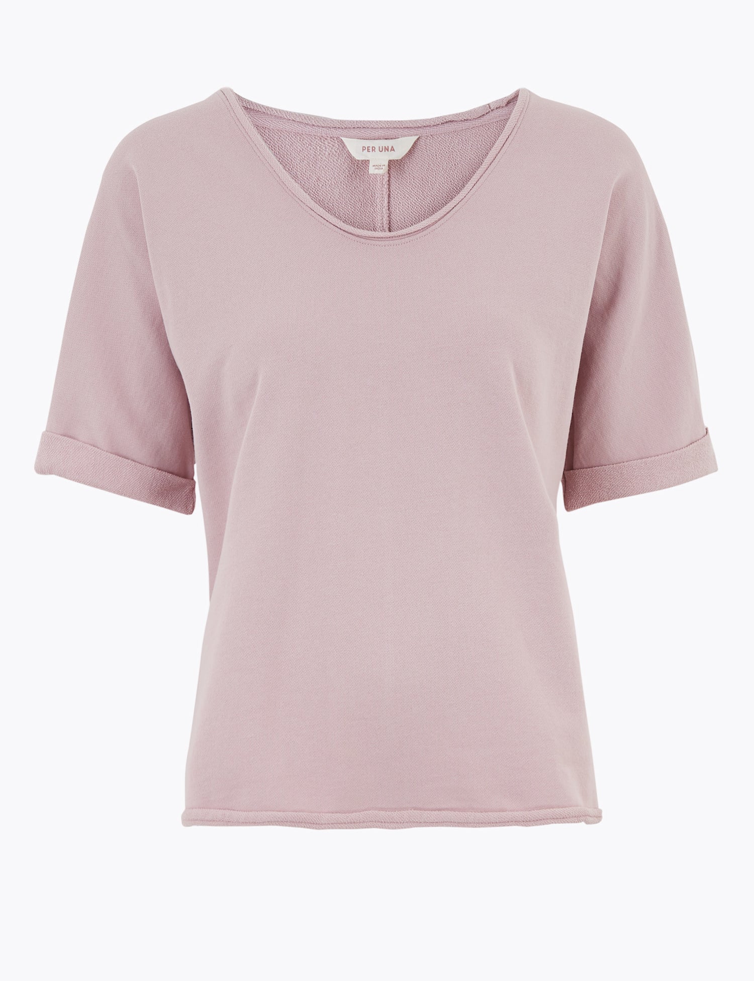 Pure Cotton V-Neck Relaxed Top