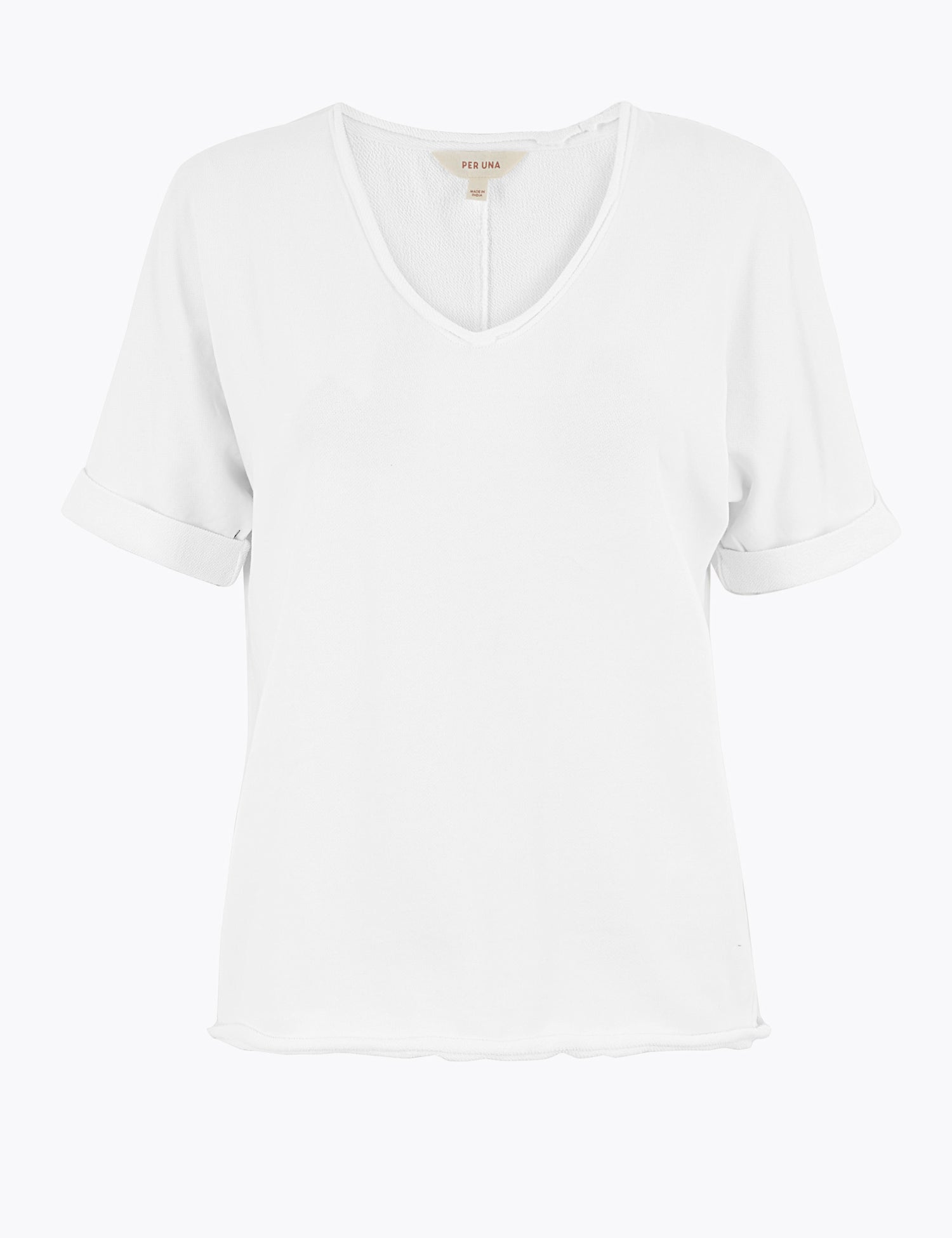 Pure Cotton V-Neck Relaxed Top
