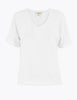 Pure Cotton V-Neck Relaxed Top