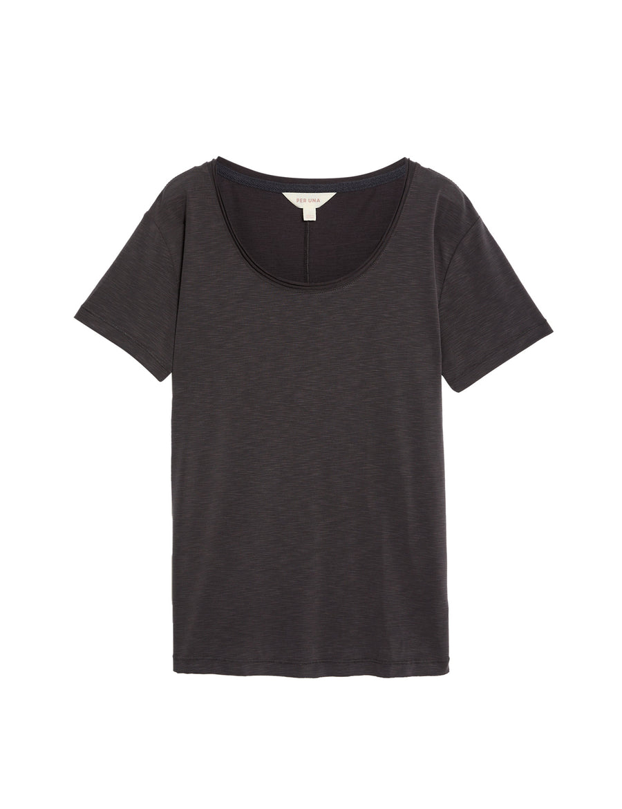 Modal Rich Scoop Neck T-Shirt