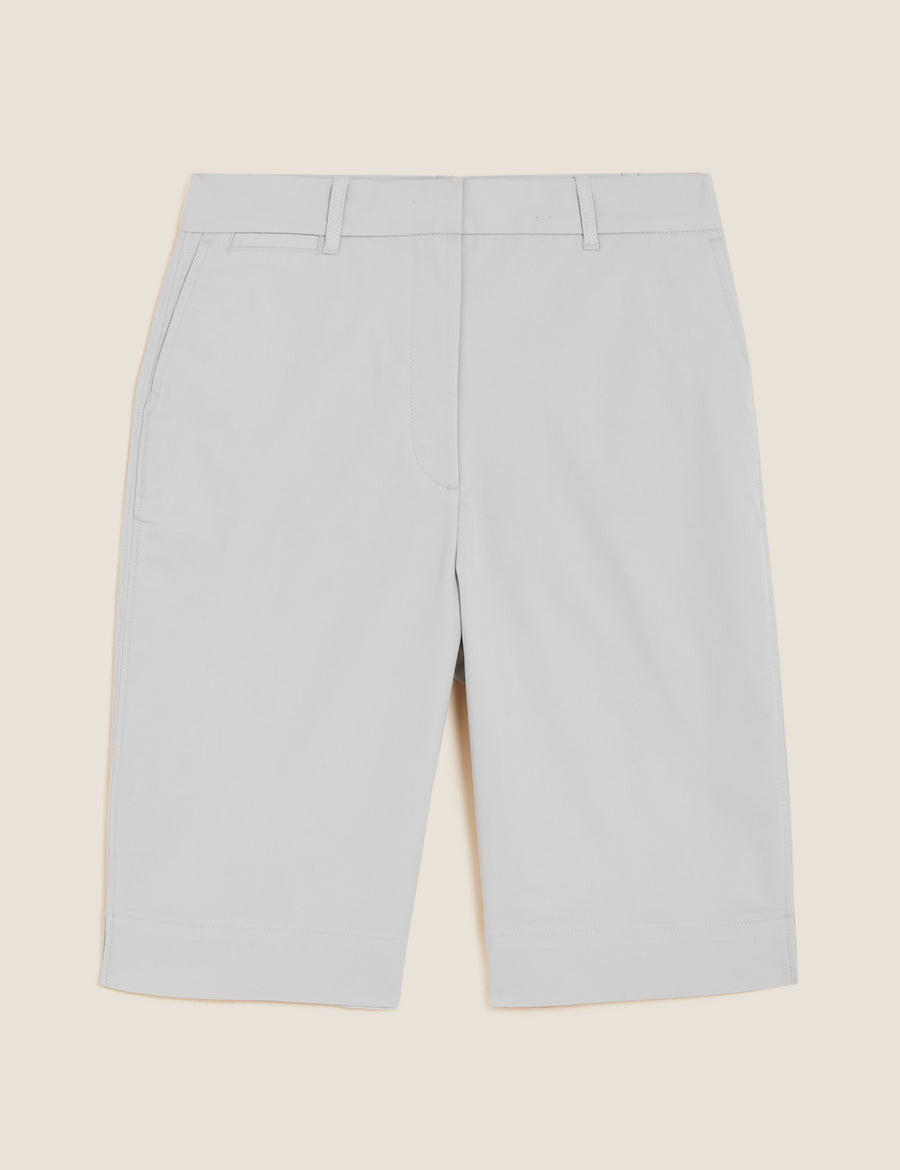 Cotton Rich Knee Length Chino Shorts