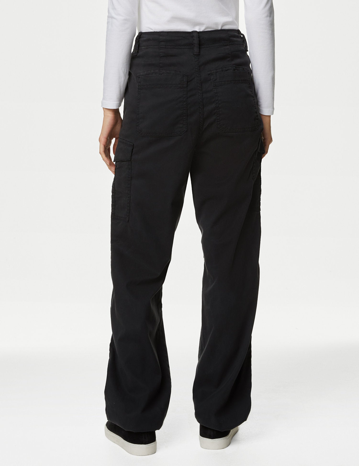 Lyocell™ Rich Cargo Straight Leg Trousers