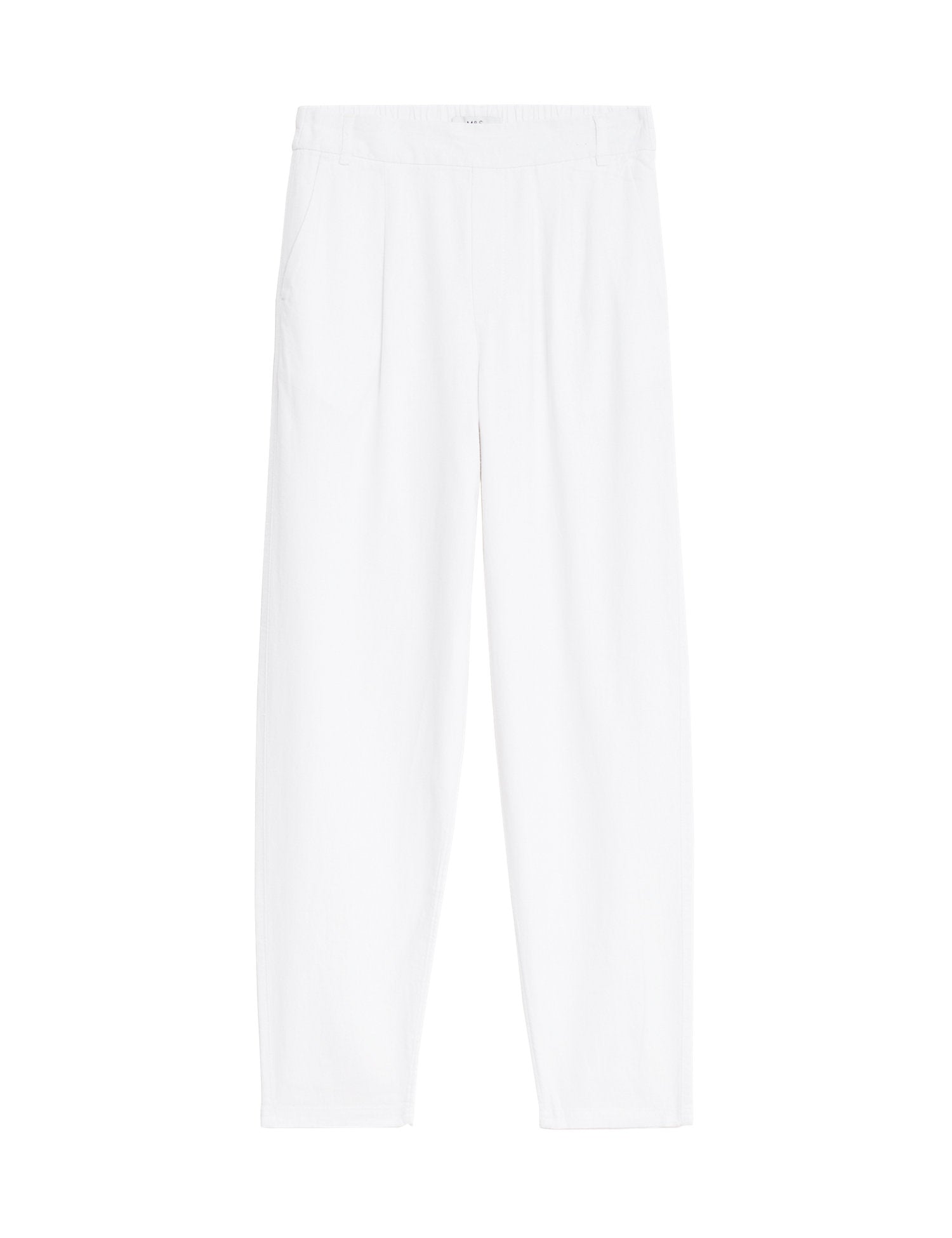 Linen Rich Tapered Trousers