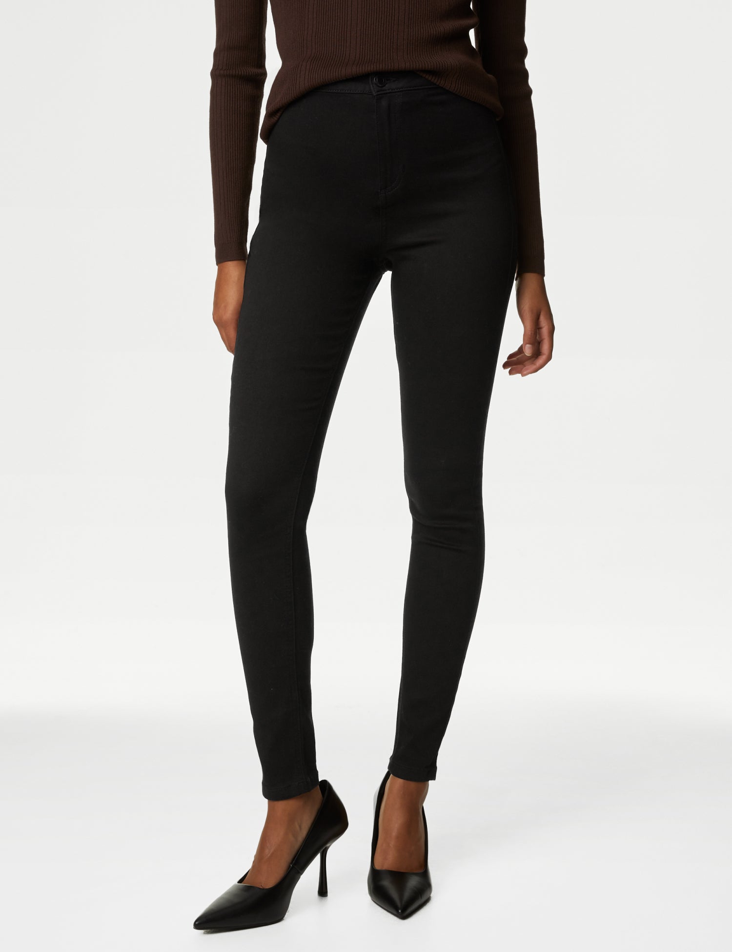 High Waisted Super Skinny Jeans - Main Image