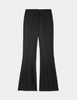 Satin Slim Fit Flare Trousers