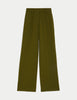 Crepe Tab Detail Wide Leg Trousers