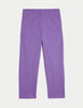 Cotton Blend Slim Fit Cropped Trousers