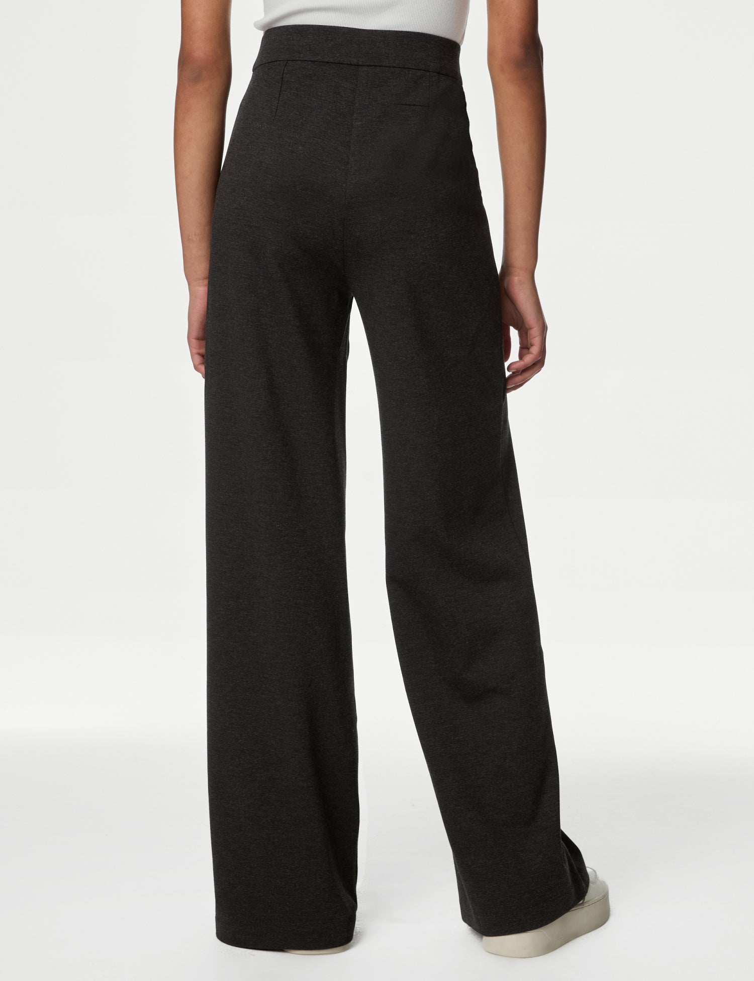 Jersey Wide Leg Trousers with Stretch