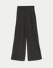 Jersey Wide Leg Trousers with Stretch