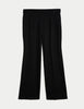 Jersey Wide Leg Trousers with Stretch