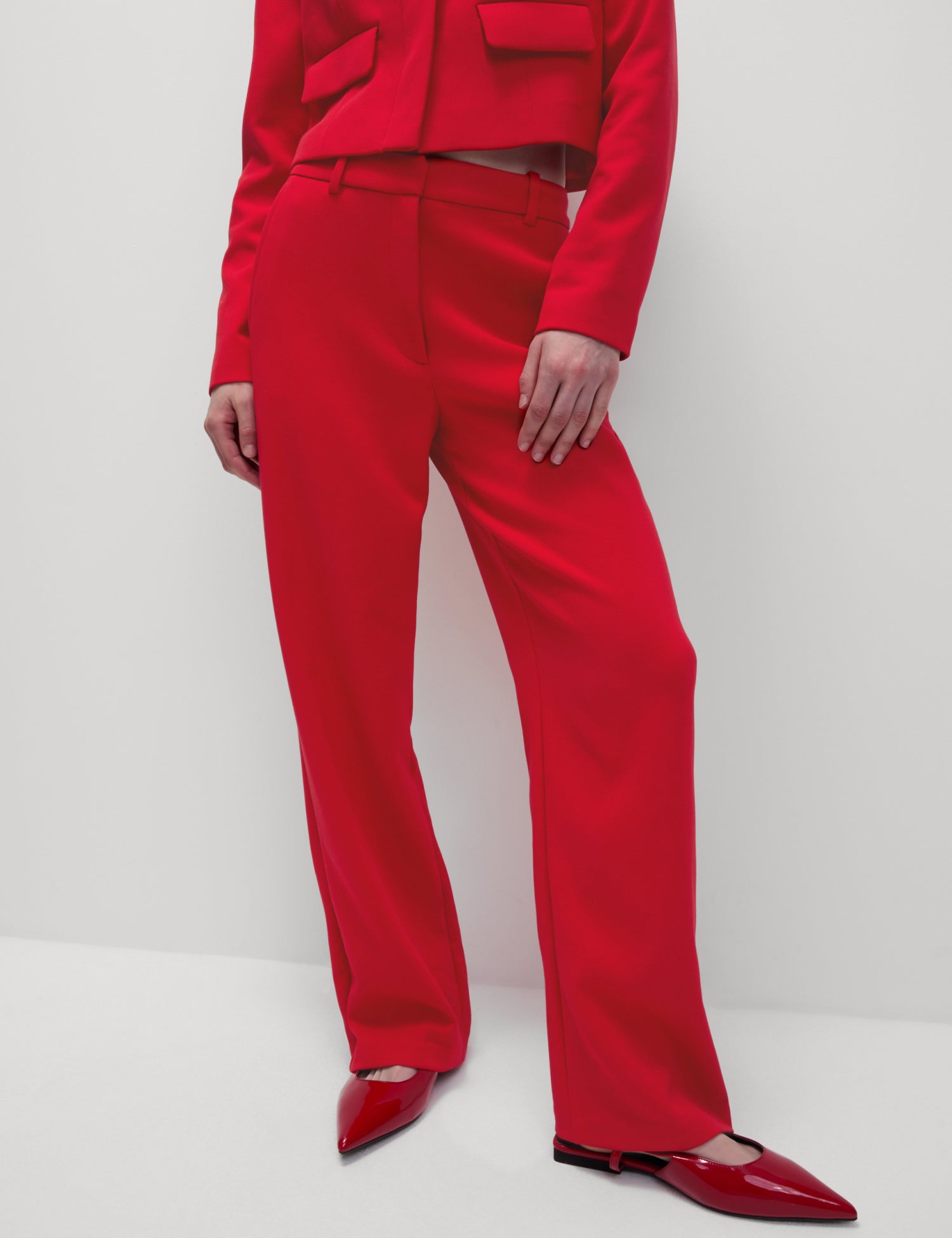 Tailored Straight Leg Trousers