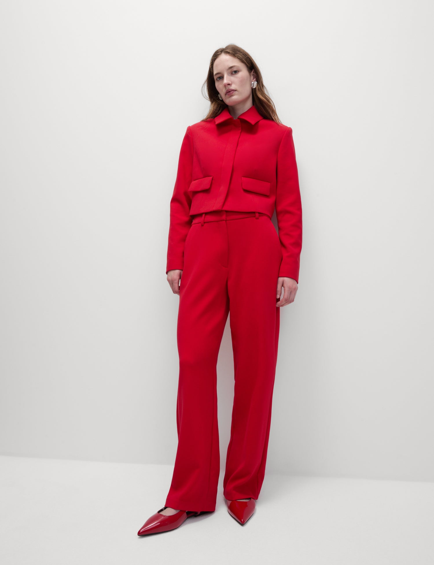 Tailored Straight Leg Trousers