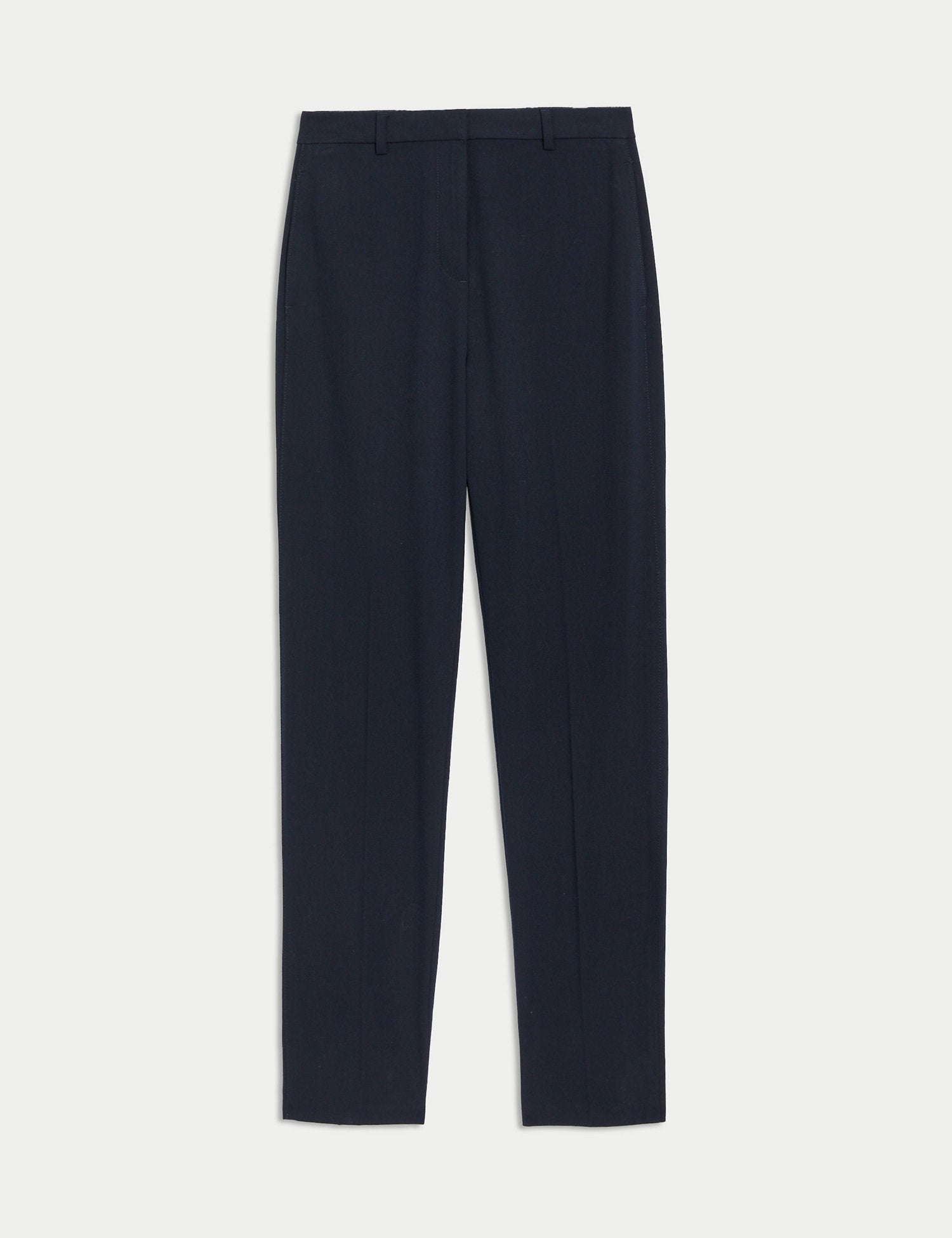 Straight Leg Trousers with Stretch