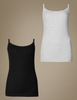 2 Pack Thermal Pointelle Strappy Vests