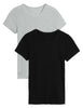 2pk Thermal Short Sleeve Pointelle Tops