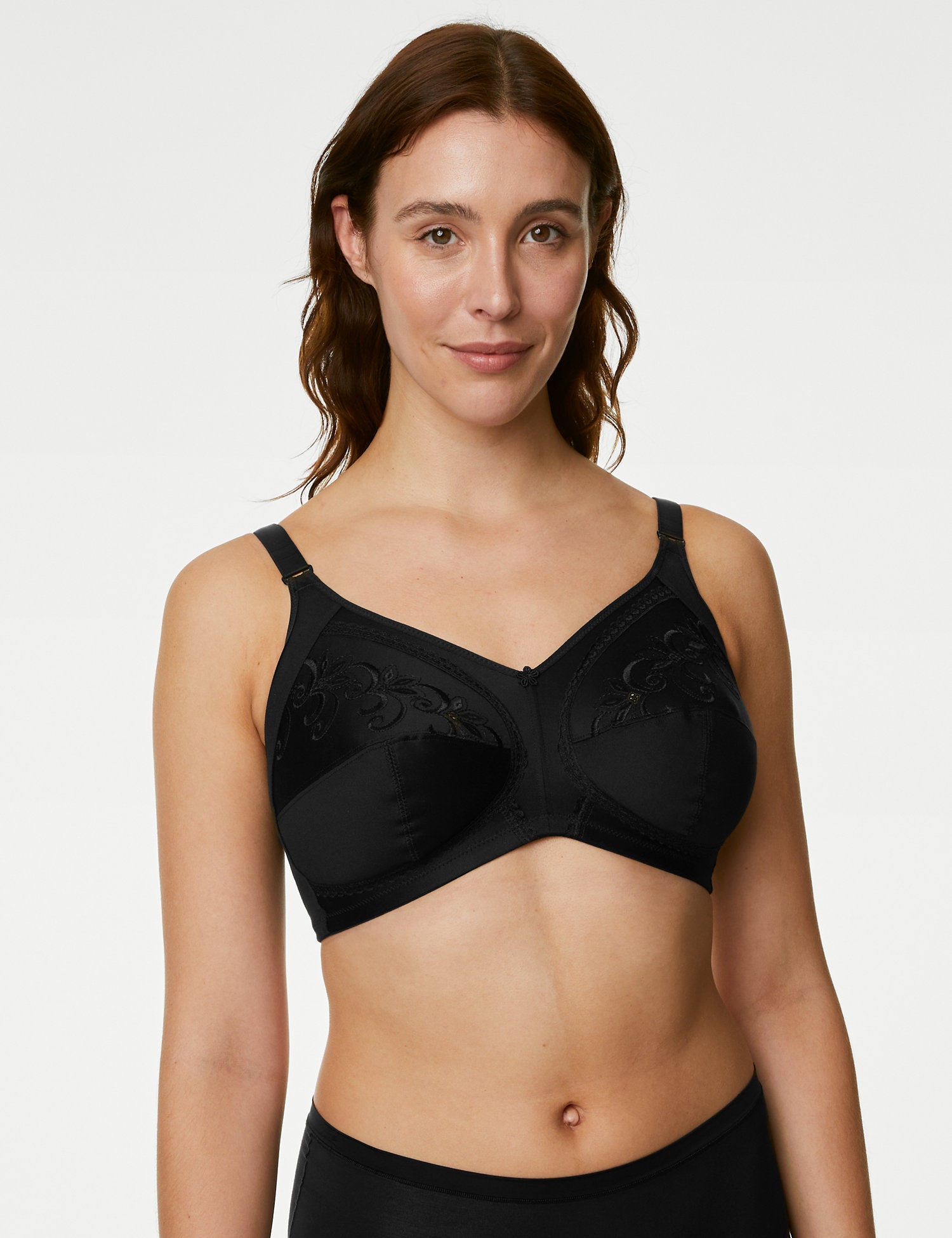 Total Support Embroidered Full Cup Bra B-G