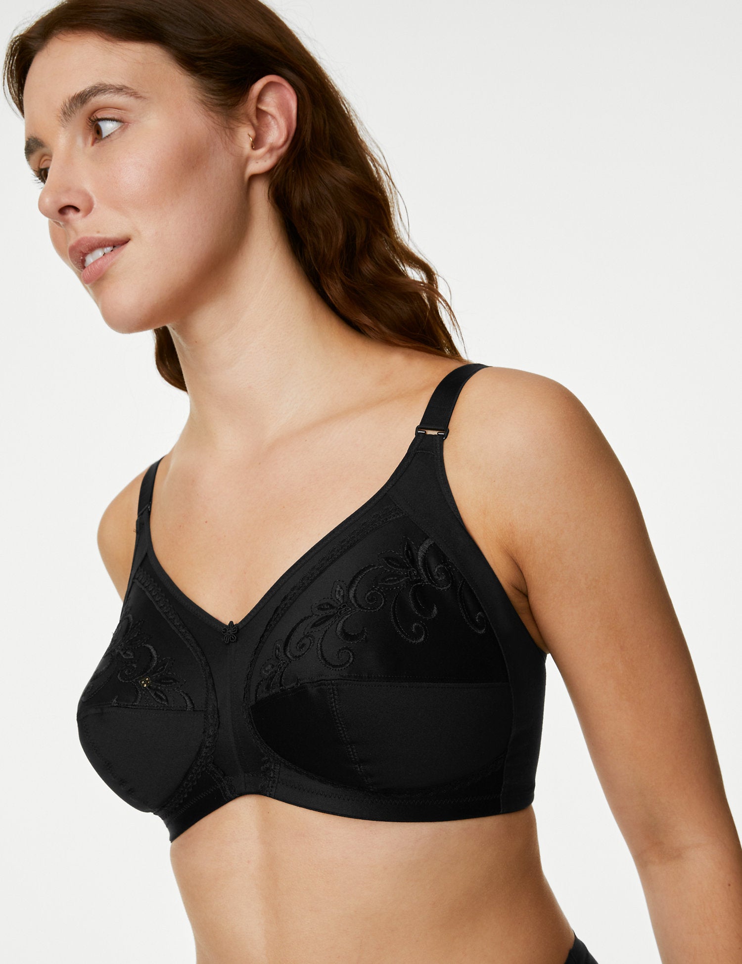 Total Support Embroidered Full Cup Bra B-G