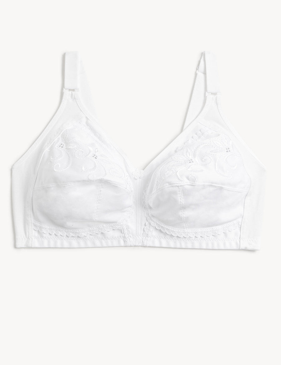 Total Support Embroidered Full Cup Bra B-G