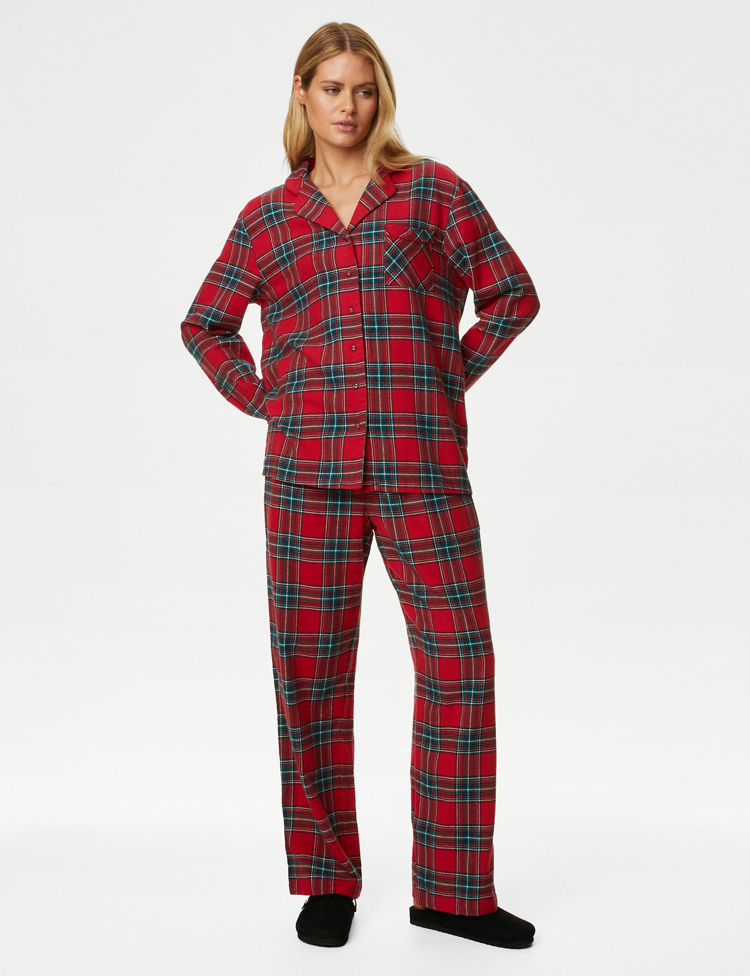 Women's Checked Family Christmas Pyjama Set