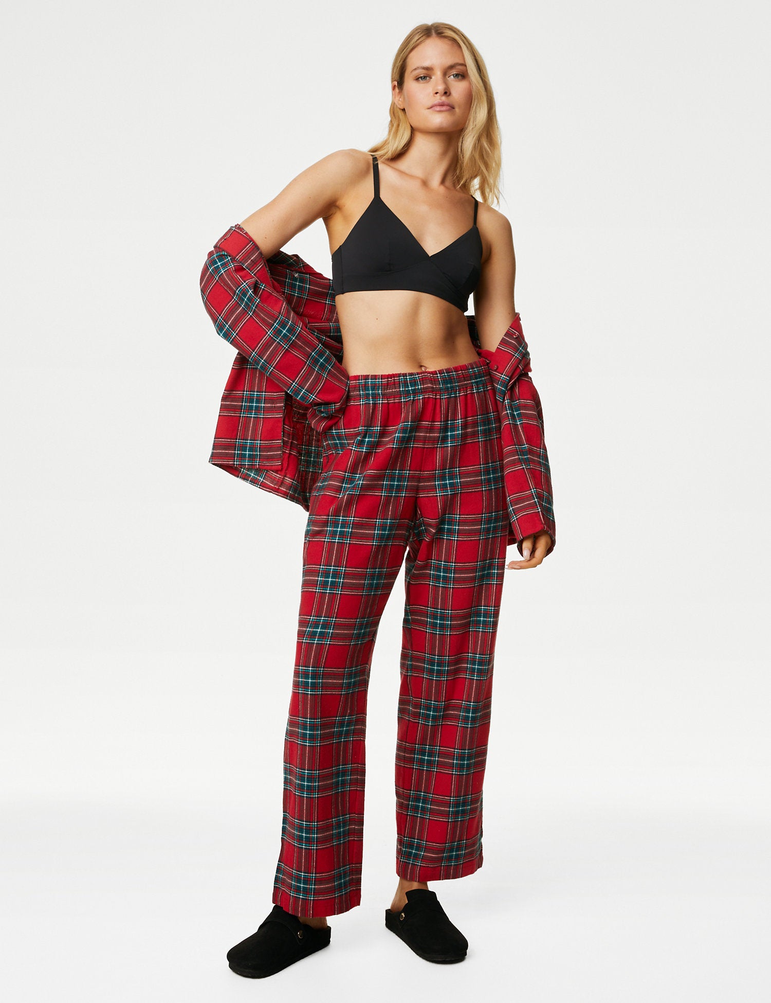 Women's Checked Family Christmas Pyjama Set