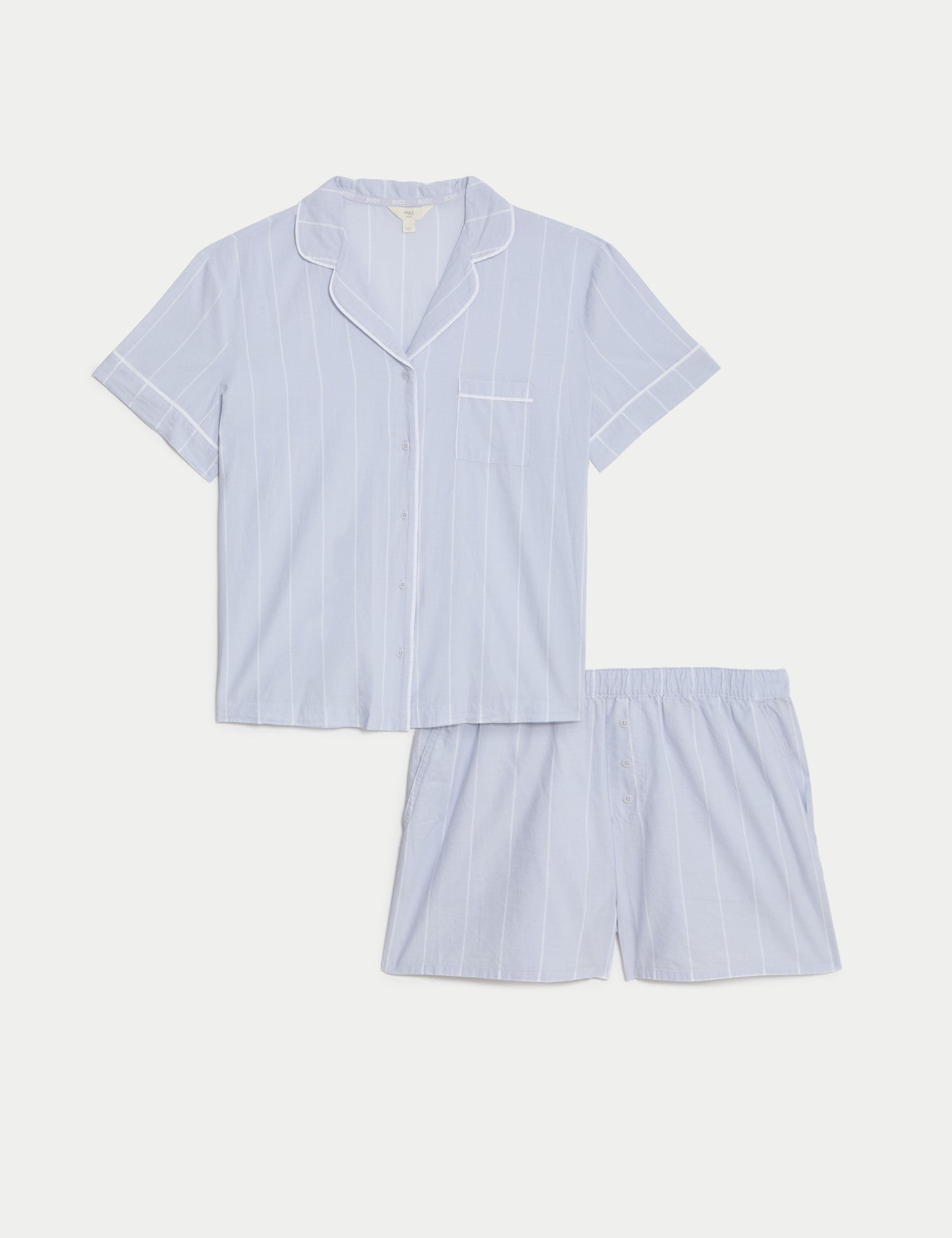 Cool Comfort™ Pure Cotton Striped Shortie Set