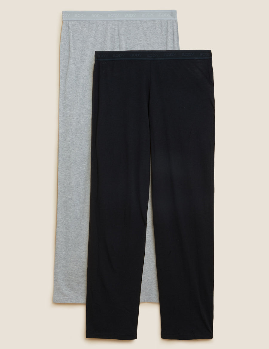 2pk Cotton Modal Cool Comfort™ Pyjama Bottoms