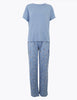 Cotton Owl Print Short Sleeve Pyjama Set