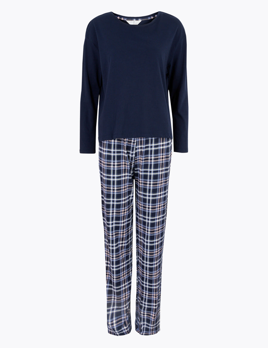 Cotton Checked Pyjama Set